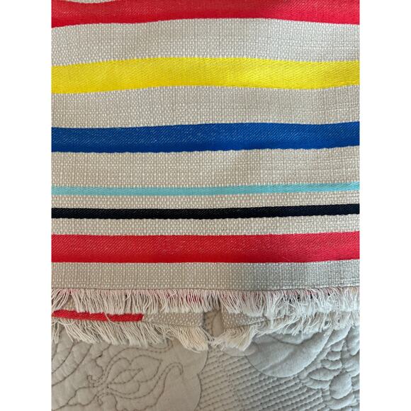 J. Crew Skirt Rainbow Striped Jacquard Pencil Skirt with Frayed Hem size 4 - Picture 5 of 6